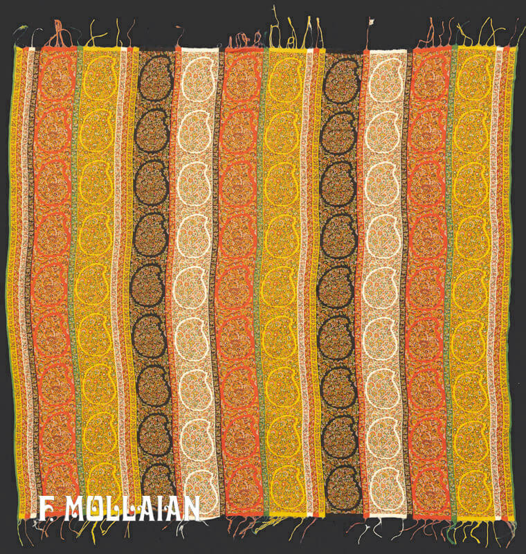 Antique Indian Kashmir Textile n°:38207848